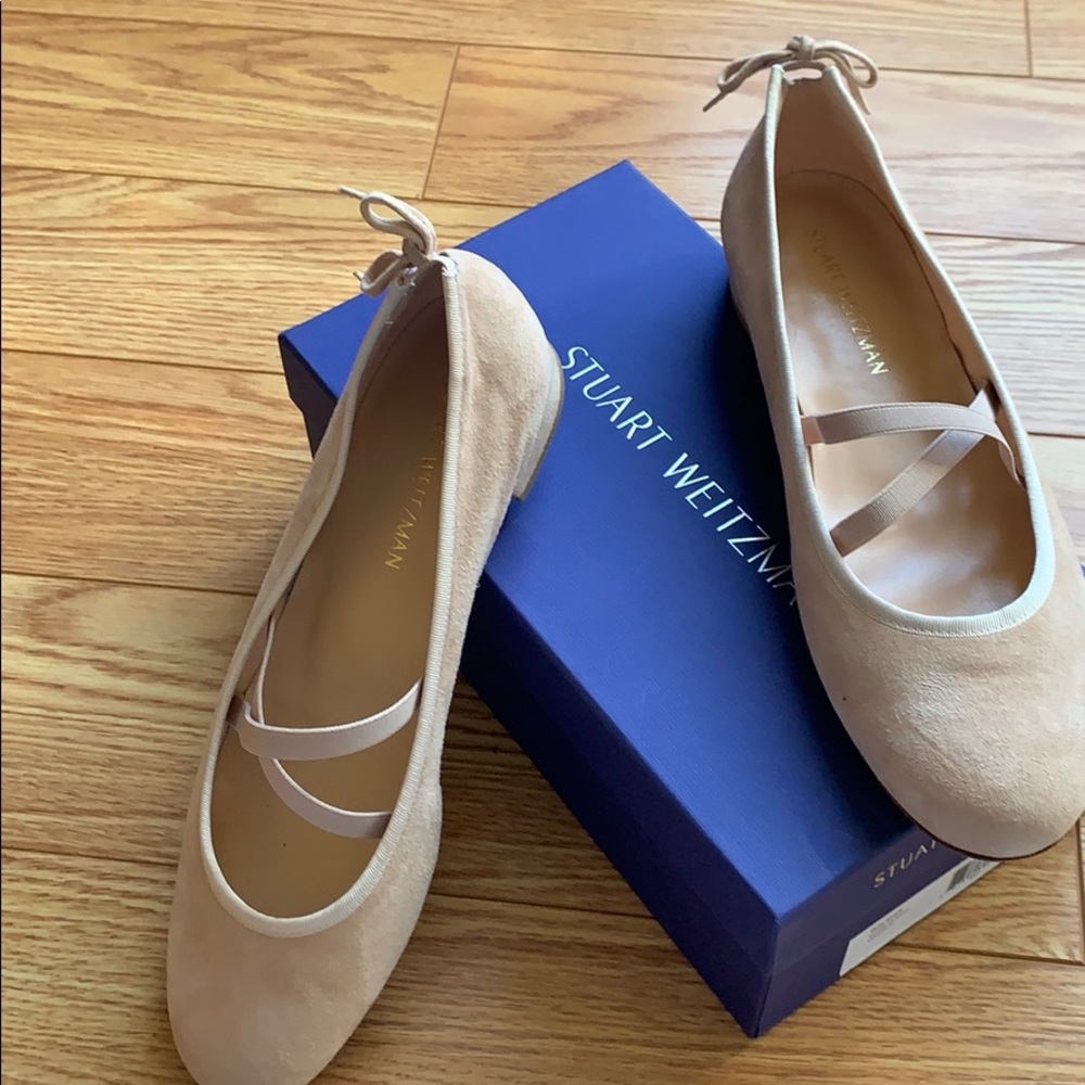 Stuart Weitzman light pink ballerina flats size 11